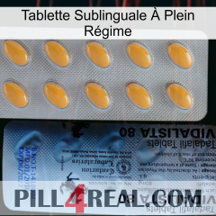 Tablette Sublinguale À Plein Régime 44